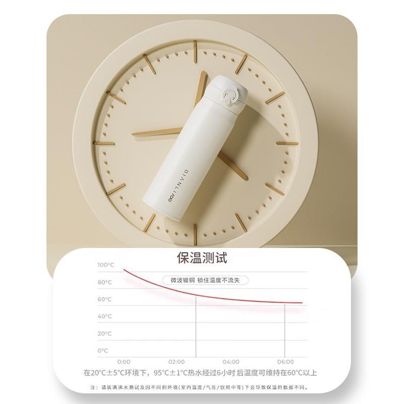 便利100大容量316不锈钢保温杯男士弹盖水杯车载女款学生上学专用