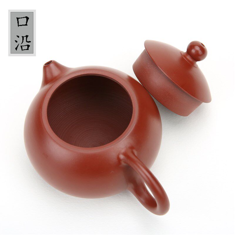 潮州手拉壶全手工朱泥110/120cc西施壶紫砂壶工夫茶红泥小品茶壶
