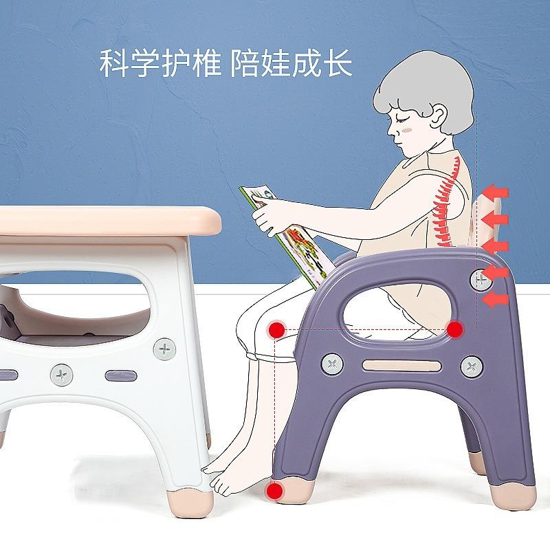 儿童桌椅组合套装家用幼儿园写字方桌椅组合宝宝学习画画书桌加厚