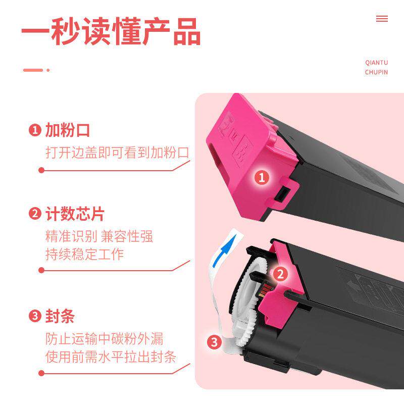 适用DX-25CT夏普2508NC粉盒2008uc墨粉2008UC复印机墨盒DX-20CT