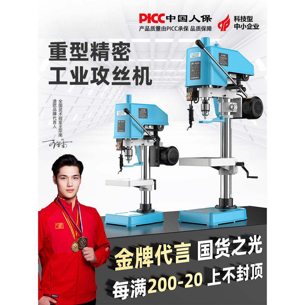 凌欧台式攻丝机小型工业级丝攻机电动攻牙机套丝螺纹SWJ-6/121624