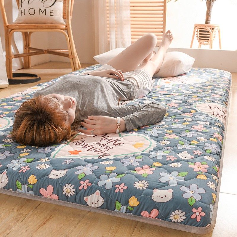家用加厚地垫四季折叠睡眠垫打地铺隔凉榻榻米儿童爬行软垫