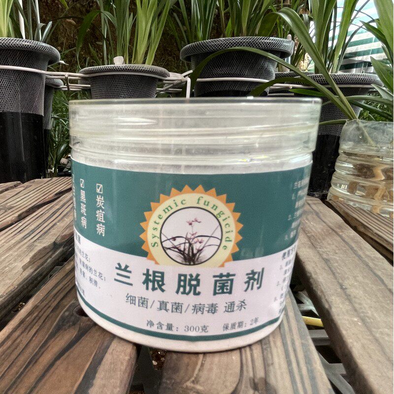 兰根脱菌剂 兰花护根营养液 保根护根1:500倍液稀释浸泡5分钟