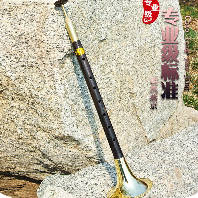 风海名家 河南戏曲闷笛唢呐管子乐器带碗乌木闷子降E/C/D调送哨片