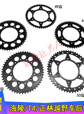 海陵M4 MX6 M7贵尊 T4 正林 越野车47 4950 52齿后链盘 大飞 牙盘