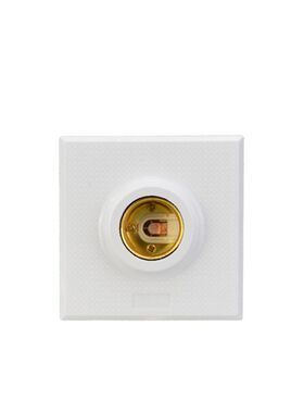 明装螺口灯座e27家用灯头底座86型led灯泡螺旋口明线盒座