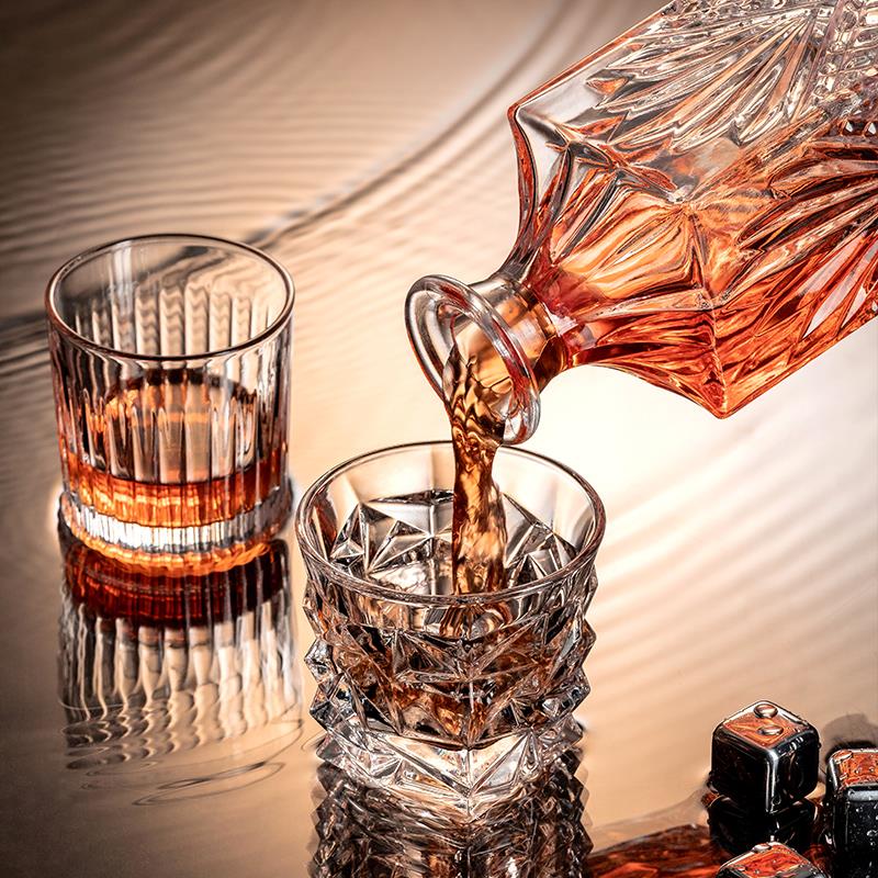 威士忌酒杯酒樽套装洋酒杯水晶玻璃高端高档创意酒具酒壶杯架家用