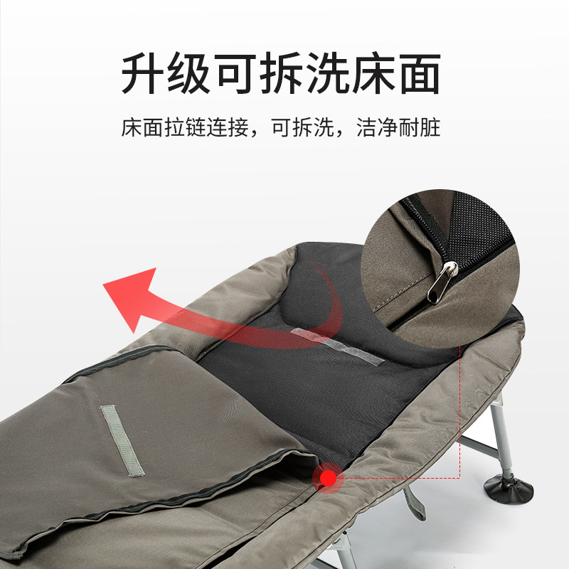 我飞折叠床单人床办公室午休神器行军家用简易午睡躺椅便携可拆洗