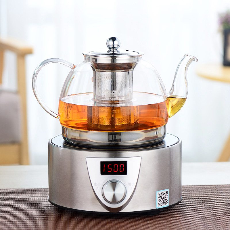 玻璃茶壶煮茶器黑晶炉煮水耐热泡茶壶电磁炉煮茶壶加热烧水壶套装