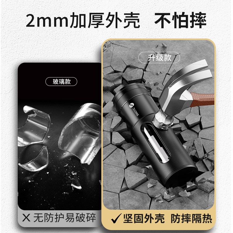 水莫停高档茶水分离泡茶杯子新款玻璃杯男士定制透明隔热保温水杯