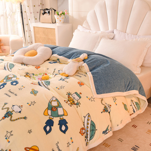 加厚被套单件定做订制229x230x274x248秋冬多功能毛毯被罩