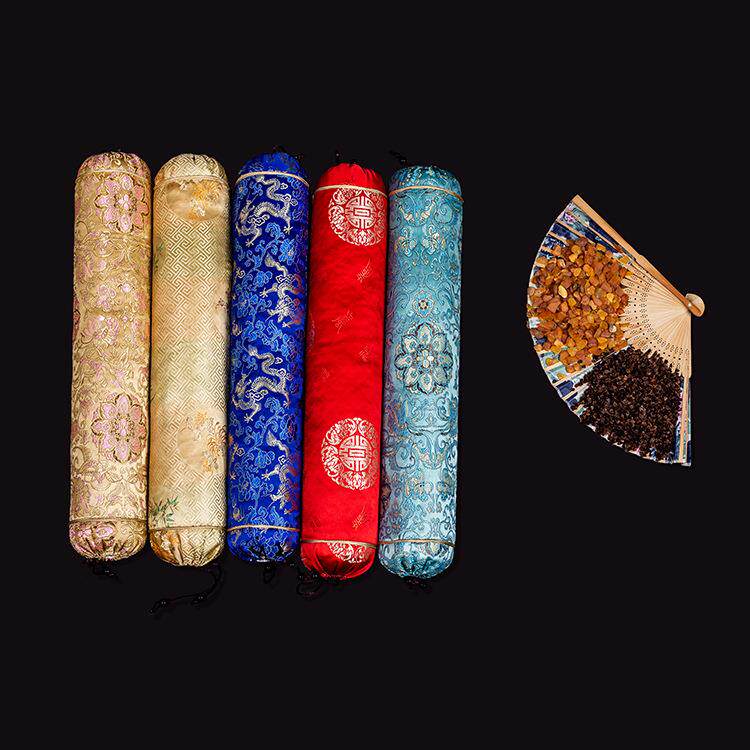 方形单人枕头琥珀护颈枕头天然原矿蜜蜡原石碎料枕透气舒适睡眠