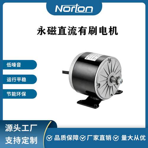 叶子ZY1016-350W24V 永磁有刷直流电机 割草机电机