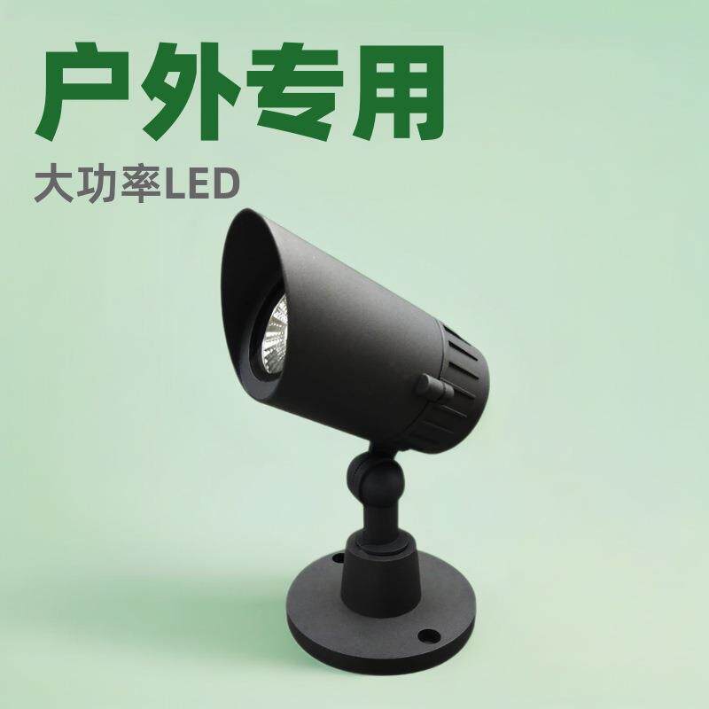 跨境LED户外地插灯10W12W/COB投射灯别墅庭院插地灯庭院装饰灯