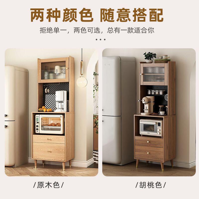 餐边柜一体靠墙厨房窄储物柜简约多用小户型烤箱微波炉茶水柜新款