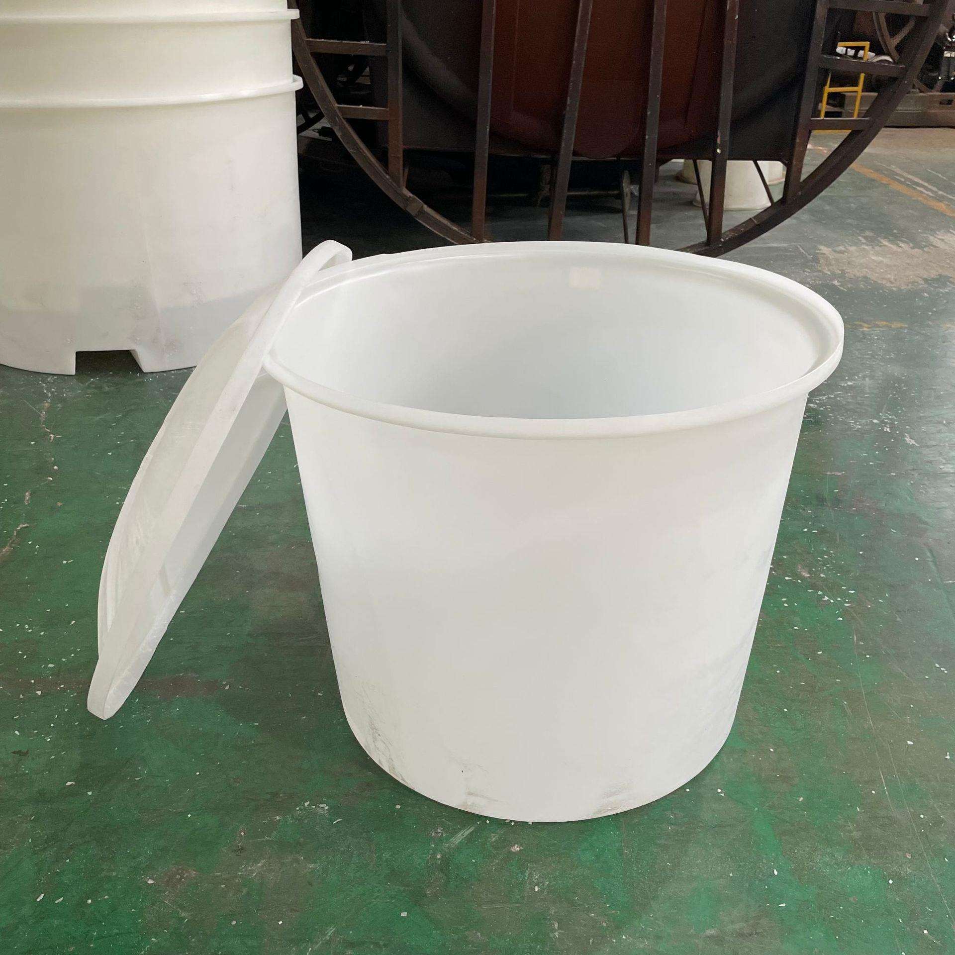 养鱼桶水箱带盖红薯磨粉桶圆桶化工桶食品级500L塑料桶500L带盖