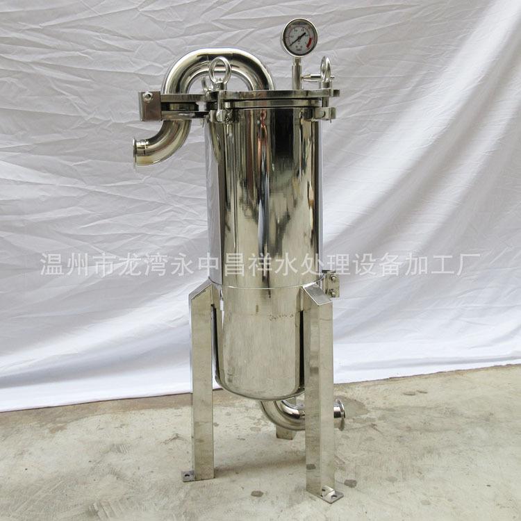 厂家直供加厚壳体龟背式可调高度支脚不锈钢1号袋式液体过滤器