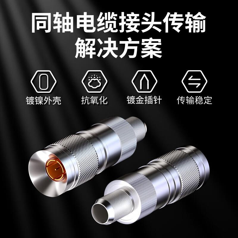 2M两兆头CC4(75-2-2)视频接头公头 同轴电缆接头DDF射频线连接器