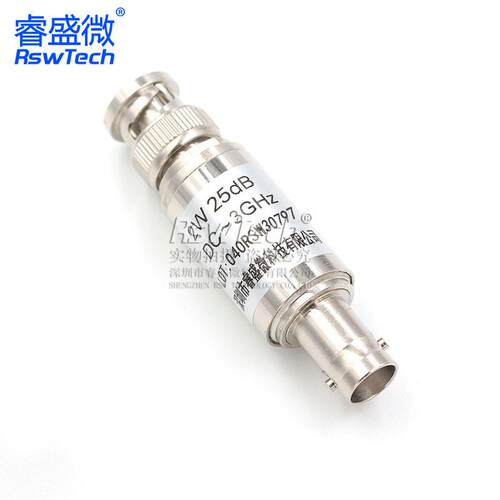 2W BNC/Q9固定同轴衰器50欧姆DC-3GHz BNC-JK25DB公转母 睿盛微