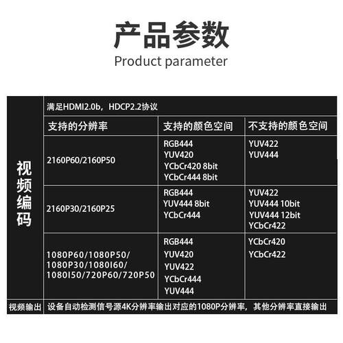 4KHDMI转1080PHDMI视频信号转换器4K转1080低延时