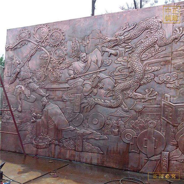 现代简3D立体抽象玄浮雕装饰画八骏全图饰画关客厅约挂装画8888