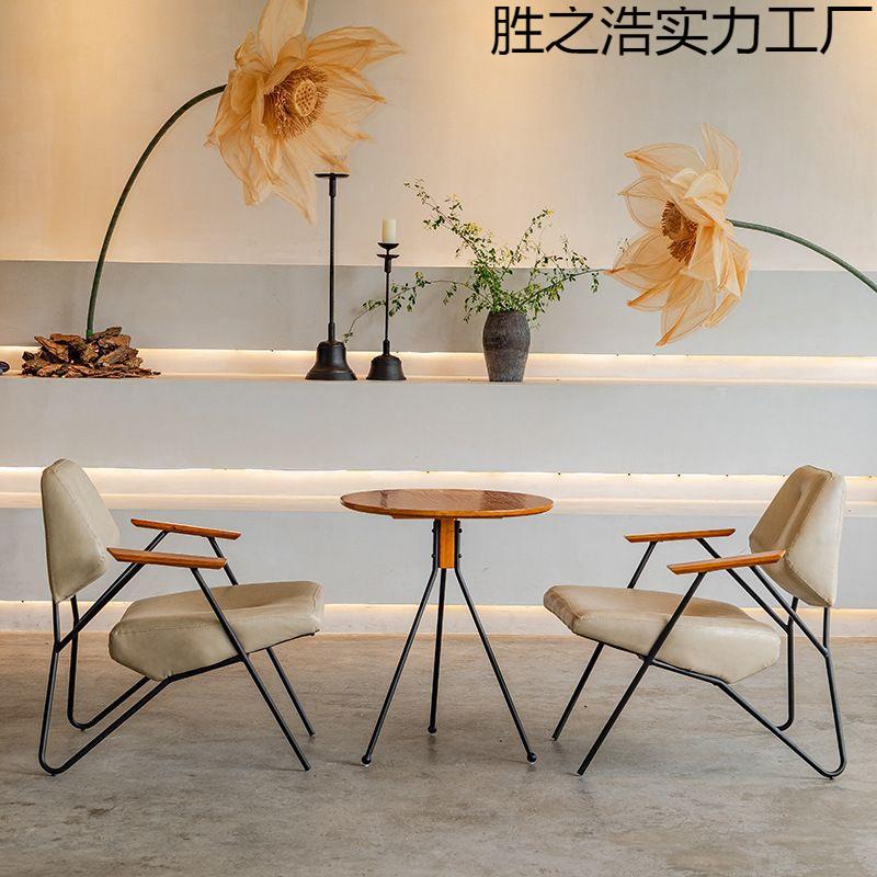 网红酒吧清吧沙发套装甜品店铺奶茶店咖啡厅桌椅组合休闲洽谈商用
