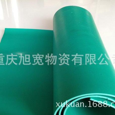 防滑板耐酸碱板pvc软板绝缘橡胶板绿色胶板2mm3mm5mm工作台面胶垫