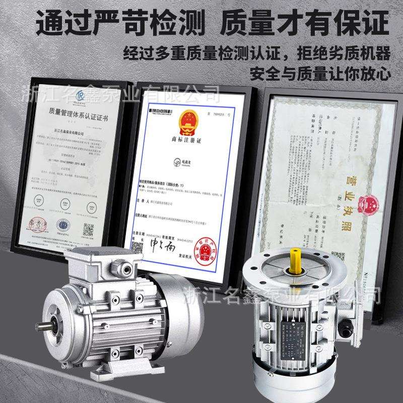 三相异步电动机高速铝壳YS370/750/1.5KW2200W立式2级4级380V电机