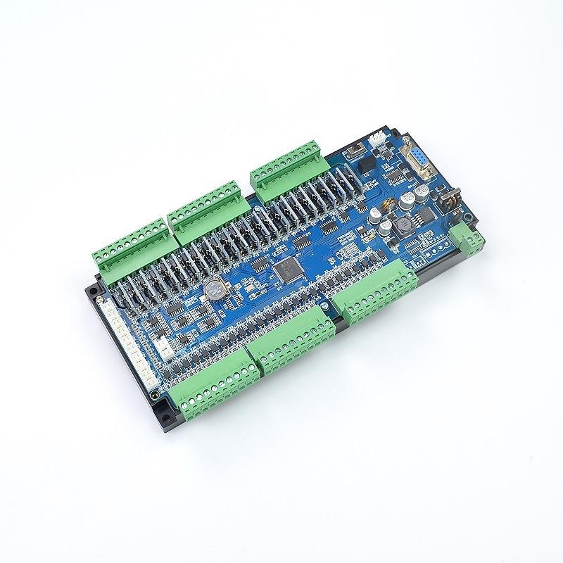工控板PLC 板国产PLC替代 FX2N-48MR-10AD 2DA板式PLC 4轴带485