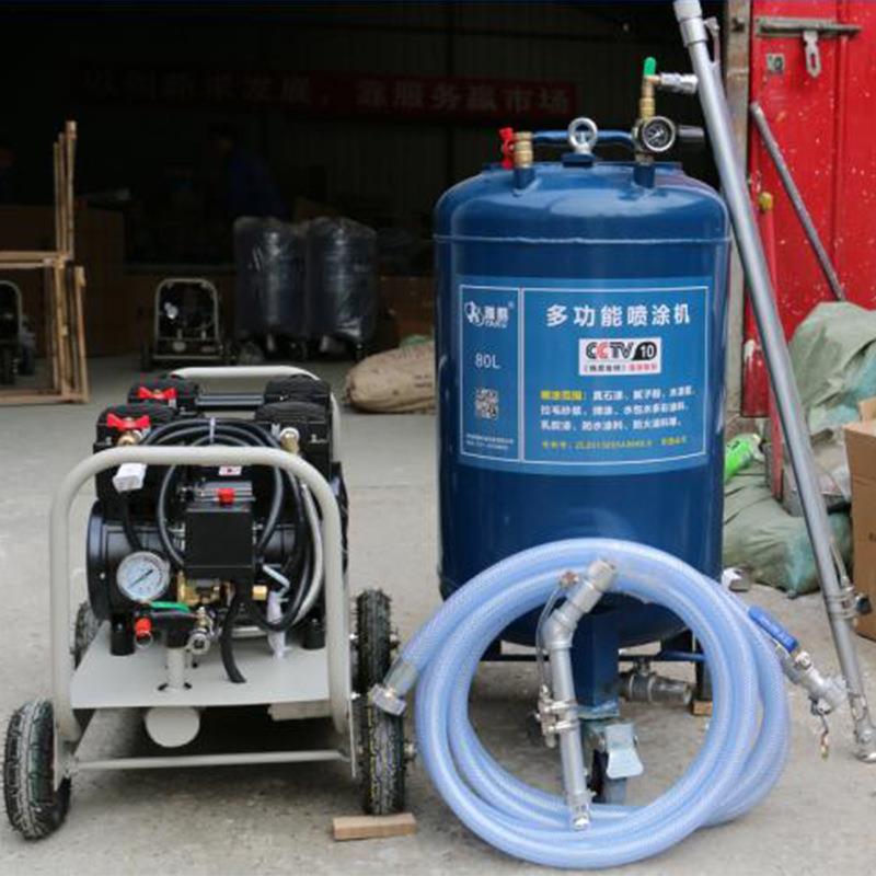 真石漆水泥砂浆喷涂机建筑室内外墙装修石膏腻子砂浆多功能喷涂机