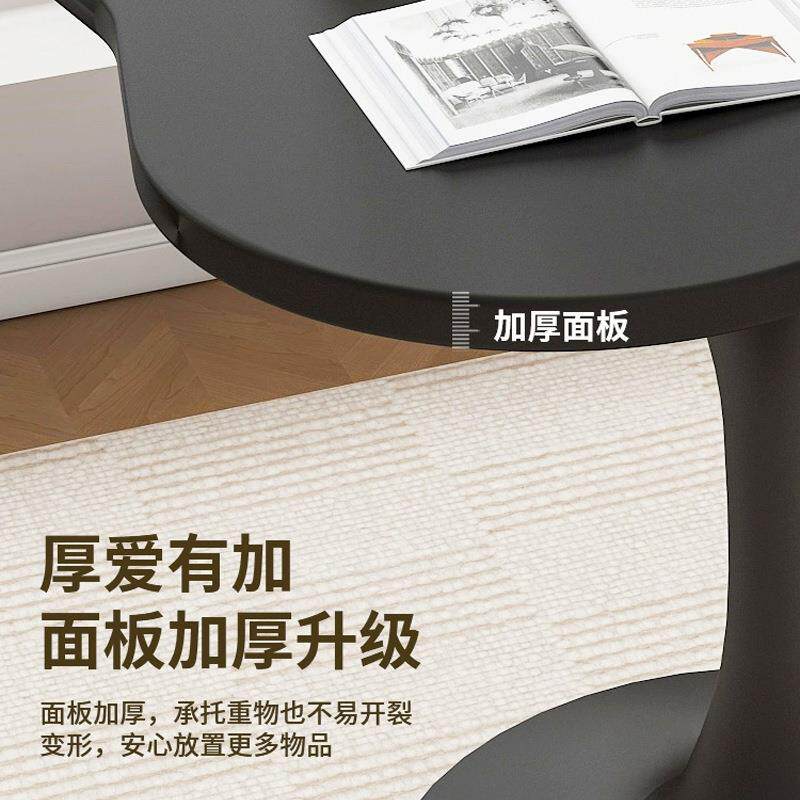 圆形餐桌家用客厅休闲小茶几床边桌小户型阳台餐桌椅简约圆桌家具