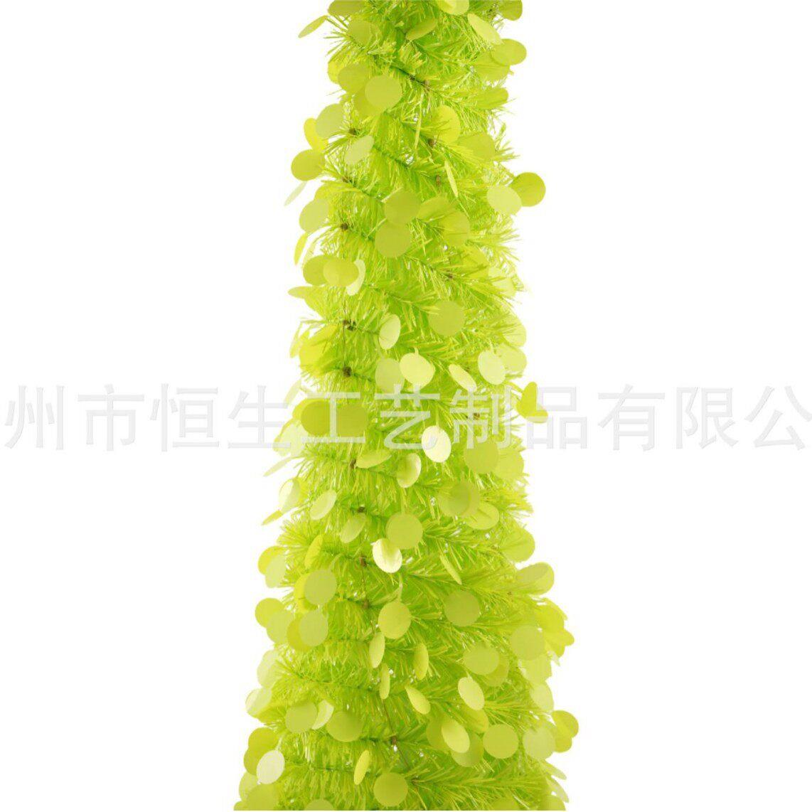 跨境PVC歪脖子弯头圣诞树绑灯装饰 圣诞树摆件挂饰品场景加工订制