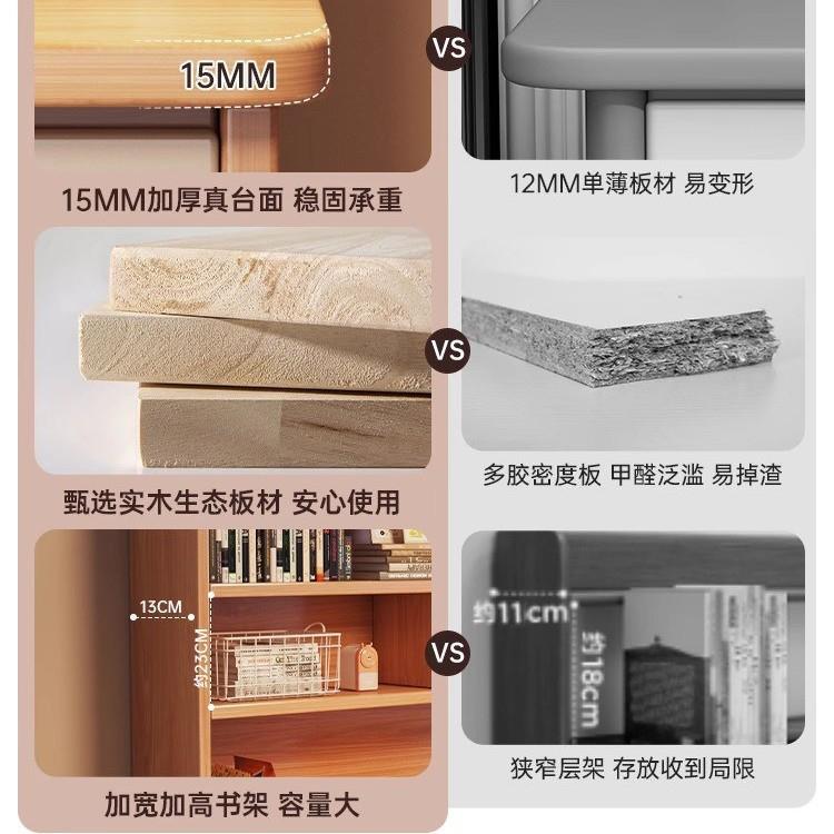 电脑桌家用书桌简易书柜多功能学习写字桌卧室办公桌梳妆台一体