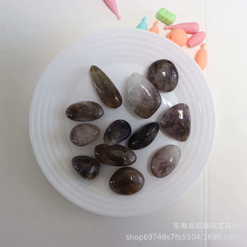 天然紫钛极光碎石 鱼缸花盆装饰用品 小石子水晶碎石