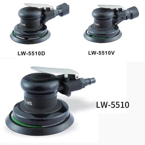 LW-5510汽动风磨6寸工业级气动打磨机自吸尘气磨机抛光汽车打蜡