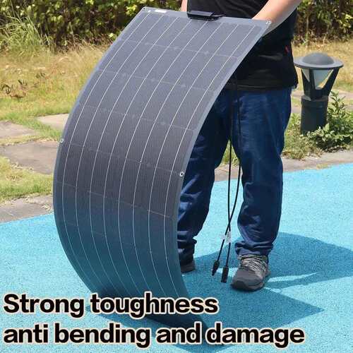柔性solar panel110W太阳能板套装单晶房车游艇便携式太阳能电池