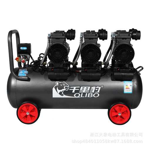 DX13-03 1300W X3 -80L静音空压机气泵无油空气压缩机220V小型工