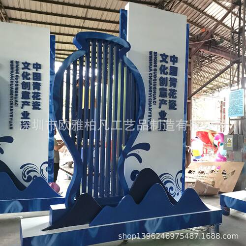 玻璃钢不锈钢户外导视牌精神堡垒  小区景区立式指示宣传导向立牌