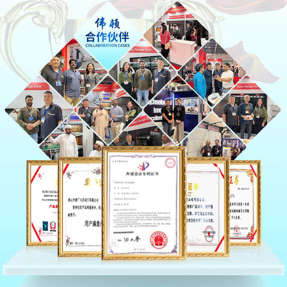 伟顿车彩彩钢板车库门别钢套翻板门升滑升门保提温隔音库铝合金车