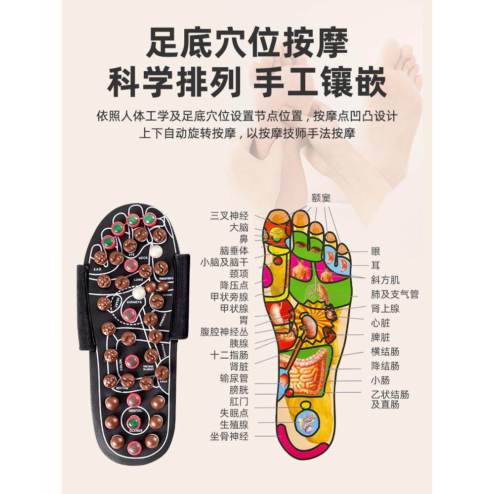 采购产品凯伦的足KQS部按摩拖鞋,妇女刺和子,穴,鞋底位经络疏