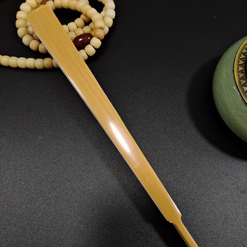 新品文玩折扇9.5寸精工玉竹包袱头镶嵌螺钿扇骨工艺扇子空白扇面