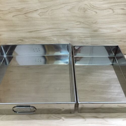 阿胶糕模具盘冷却定型盘盆不锈钢模具阿胶膏成型直角方盘托盘包邮
