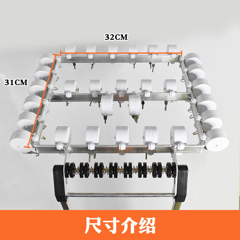 新款方管智能数码烫发机烫发机吊杠架拉线盒支架大尺寸铝合金方框
