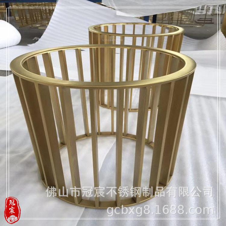 不锈钢KTV茶几配件玻璃茶几厂用茶几座欧式压花老虎腿
