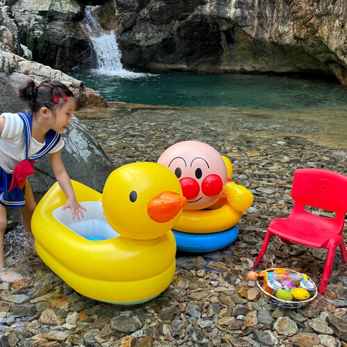 小黄鸭游泳儿童充气漂浮浮床