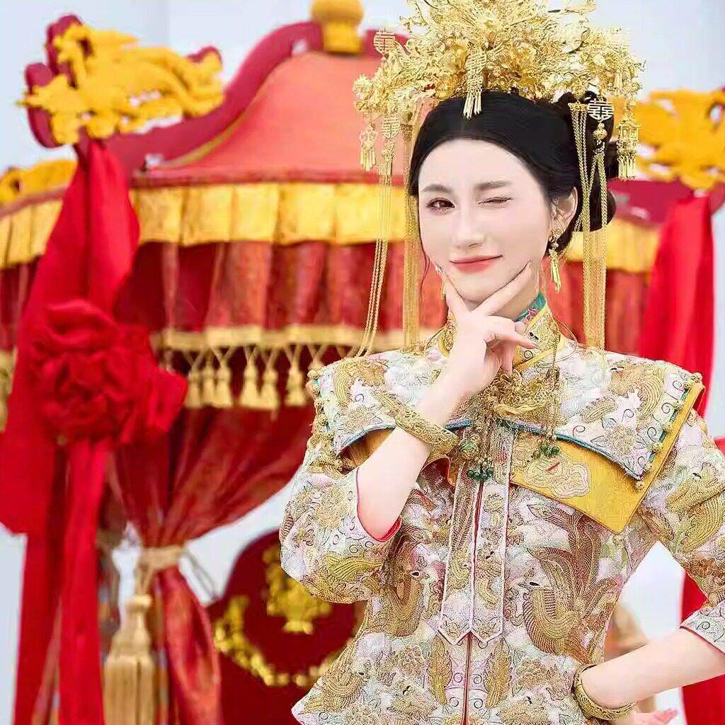 黄罗伞典华盖宝盖花木轿厂家中式大花轿子婚庆擡古DIB质八结婚礼