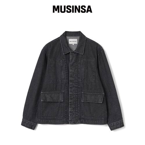 MILLO ARCHIVE 牛仔外套黑色秋百搭新款MUSINSA韩国官网直邮进口