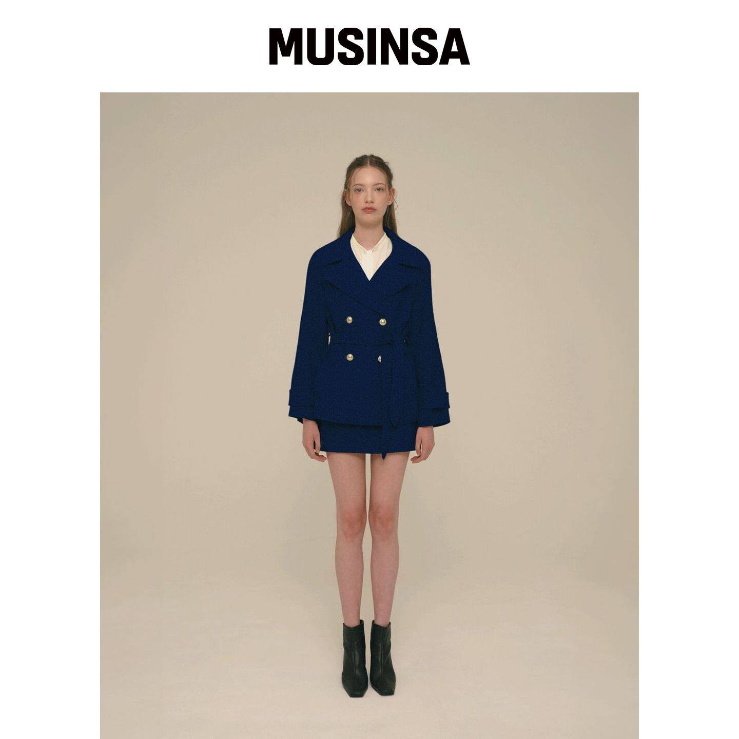 ICE GARDEN A.508 羊毛混纺 pea-coat MUSINSA韩国官网直邮进口