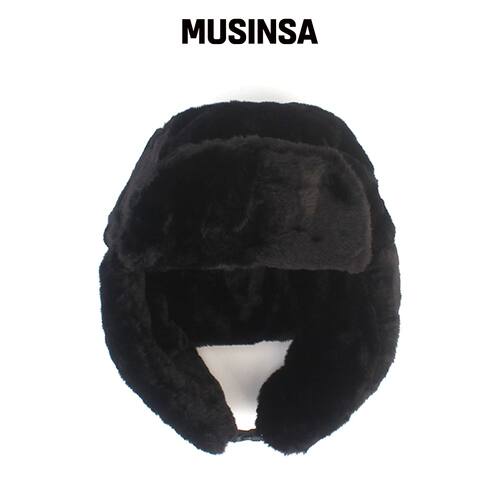 UNIVERSAL CHEMISTRY 软毛黑色飞行员帽 MUSINSA韩国直邮官方正品