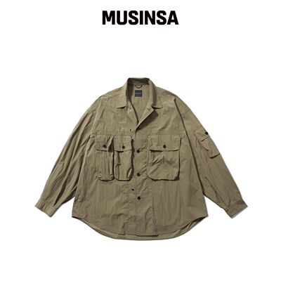 MOIF [SS24]M43 衬衫外套 / 卡其色韩国官网直邮进口MUSINSA